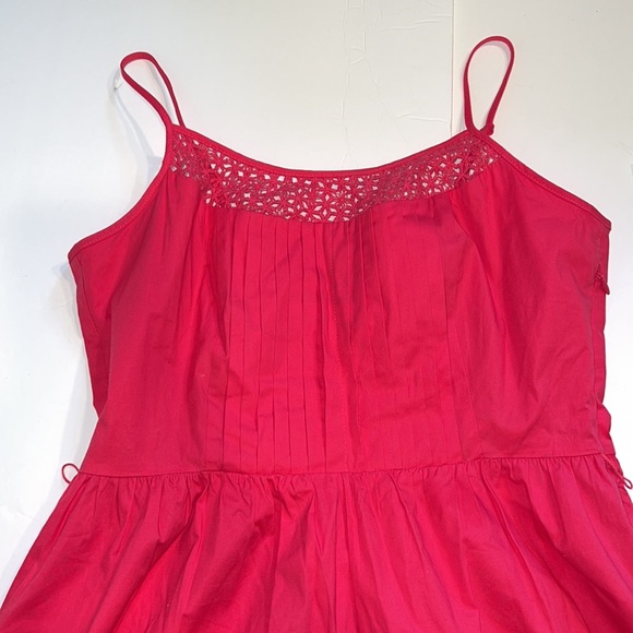 Tommy Hilfiger sundress 4 pink thin straps scoop neck lined pleated side zipper - Picture 12 of 12
